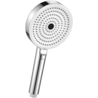 DERW Max Doccetta a 3 getti, doccetta da 127 mm, facile da pulire - Cromo + Bianco