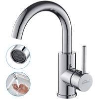 Auralum Rubinetto Bagno Lavabo, Girevole a 360 Miscelatore Monocomando Lavabo Bagno, Rubinetto da Bagno con Aeratore Rimovibile, Risparmio d'acqua