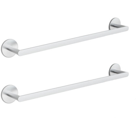 2 pcs CECIPA MAX Toallero sin Taladro Toallero Autoadhesivo para Baño, 59 cm Acero Inoxidable Cepillado (1/5)