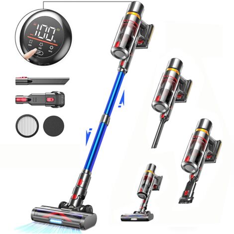 Aspirateur balai sans fil 670W – Aspiration 58000Pa – Autonomie 60 min – Écran tactile OLED – Filtration HEPA – Bac 2L