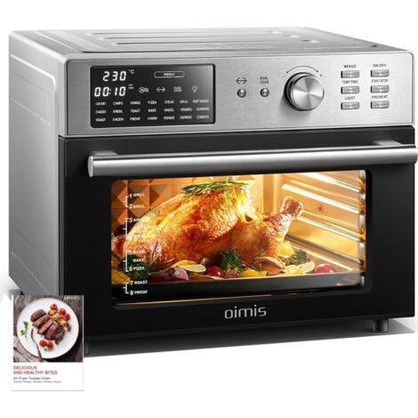 Friteuse à Air - Four à Air - 30L - 3200W Max - Température 30-230℃ - 21 Programmes - Lumière intégrée - Recettes françaises