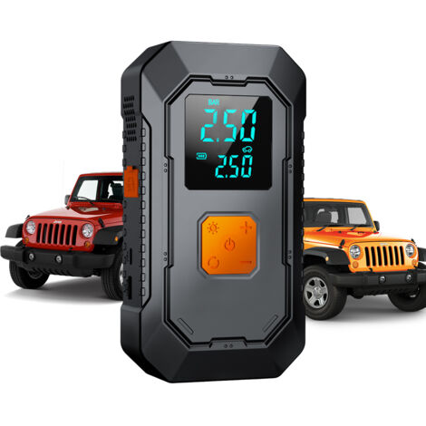 Booster de Batterie Voiture 4 en 1 Puissant - 15,000mAh - Essence 7.5L -Diesel 6L -Température de décharge -20 ℃ à 70 ℃