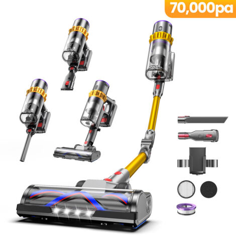 Aspirateur Balai Sans Fil - Azmsary - 650W - 70000 Pa - 70 Min - Filtration Hepa - Vidange D'Une Seule Main - Tube Pliable