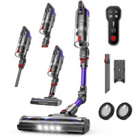 Aspirateur balai sans fil 550W – Aspiration 52Kpa – Autonomie 50min – Tube pliable et brosse anti-enchevêtrement pour poils d’animaux