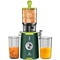 Extracteur de Jus Sans Préparation -115mm Pour Fruits et Légumes - 1,2 L - 99% Pureté du Jus Élevée -Vert