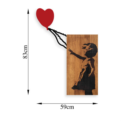 Decorazione da parete in legno Accessory Noce Nero (1/5)