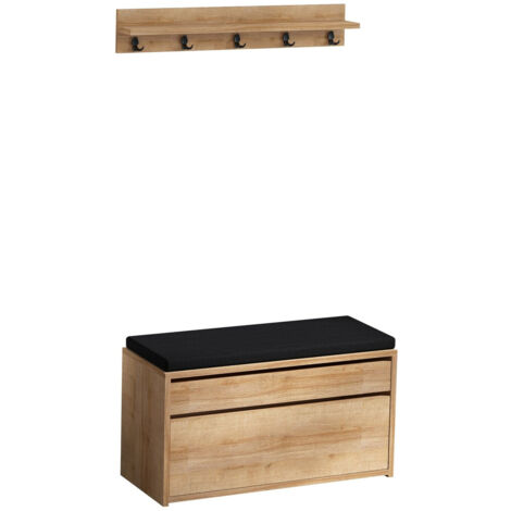 Set arredo da corridoio Kailua V106 , 80x35cm, Truciolare laminato, Da terra (1/3)