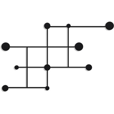 Sospensione a gancio da parete in metallo Hook Nero (1/5)