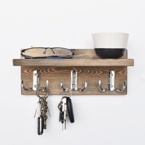 Mensola da parete, mensola portaoggetti Shelf Noce (1/2)