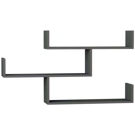 Mensola da parete, mensola portaoggetti Shelf Antracite (1/4)