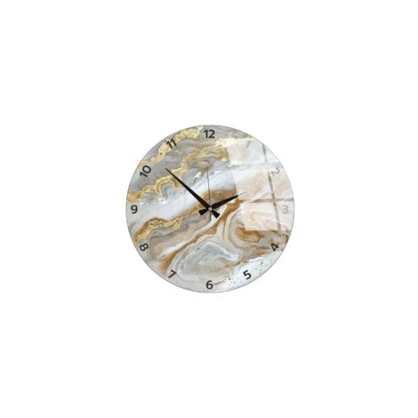Orologio da parete in vetro, orologio decorativo per soggiorno Clock Multicolore