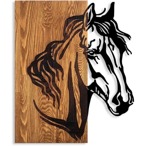 Decorazione da parete in legno Accessory Noce Nero (1/5)