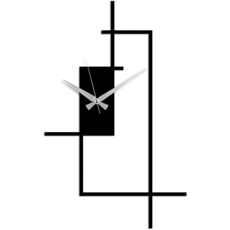 Orologio da parete in metallo, orologio decorativo, stile industriale Clock Nero