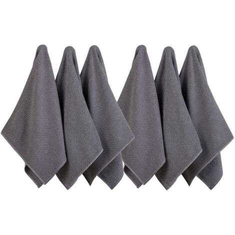 Set di strofinacci da cucina Set 90% Cotone / 10% Poliestere Antracite 270 gr/m² (1/2)