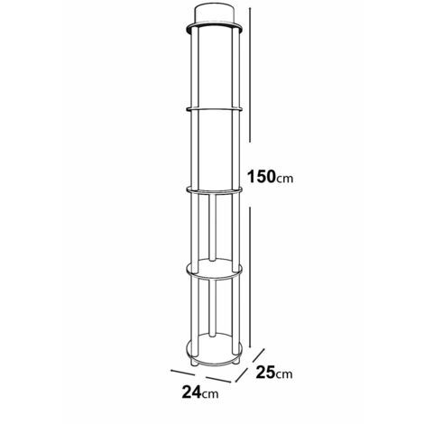Lampada da terra, lampada da terra, illuminazione per soggiorno Lamp Noce (1/5)