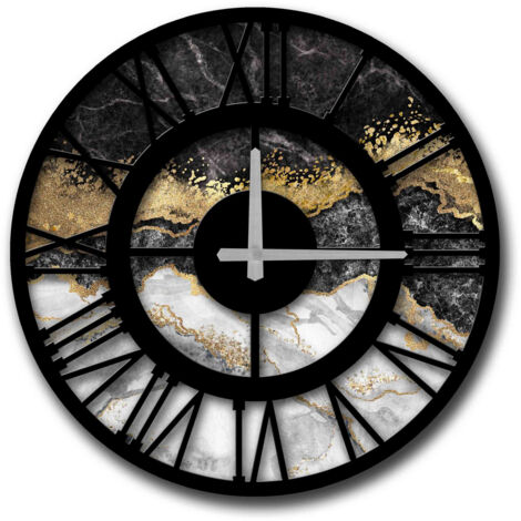 Orologio da parete in MDF, orologio decorativo Clock Multicolore (1/2)