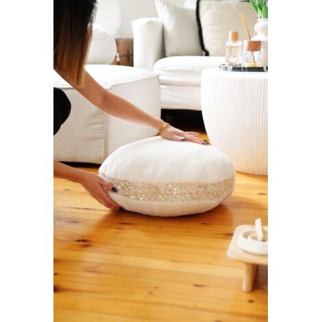 Cuscino decorativo, cuscino per seduta, accessorio per la casa Pad Ecru (1/5)