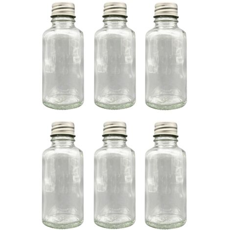 Set di bottiglie di vetro Set Trasparente Argento (1/5)