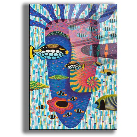 Arte murale in vetro di sicurezza, decorazione in vetro Painting Multicolore (1/5)