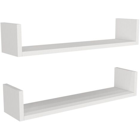 Mensola da parete, mensola portaoggetti Shelf Bianco (1/5)