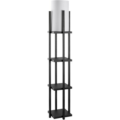 Lampada da terra, lampada da terra, illuminazione per soggiorno Lamp Nero