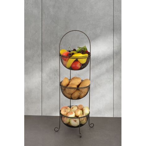 cesto di frutta Cestino, cestino portaoggetti, cestino per la casa Nero