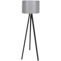 Lampada da terra, lampada da terra, illuminazione per soggiorno Lamp Nero Grigio