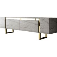 Mobili TV, tavolo TV, credenza bassa Stand Travertine Gold