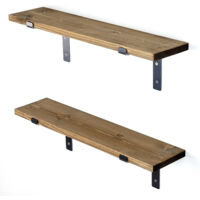 Mensola, libreria, mensola a muro Shelf Nero Noce