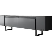 Mobili TV, tavolo TV, credenza bassa Stand Antracite Nero