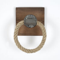Arredamento per la casa Hook 20 cmx10 Cmx20 Cm 100% Abete rosso Legna Noce Nero