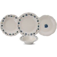 Set di stoviglie Set 100% Porcellana Bianco Blu Verde