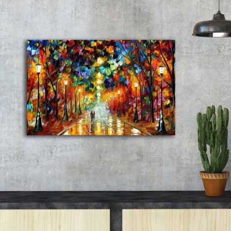 Lienzo sueco para pared, diseño multicolor, 45 x 70 cm, para dormitorio o salón.