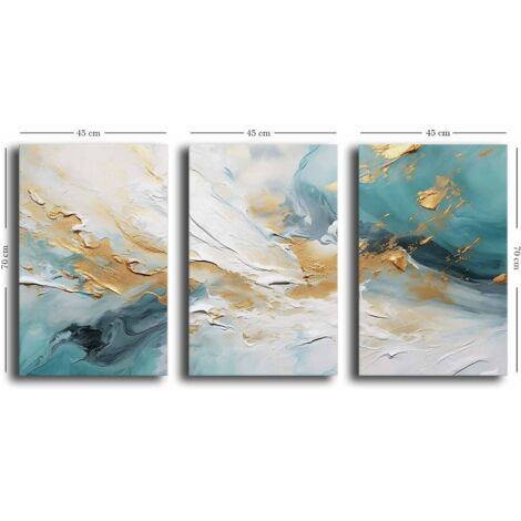 Decoración de pared con impresión en lienzo Painting Multicolor (1/4)