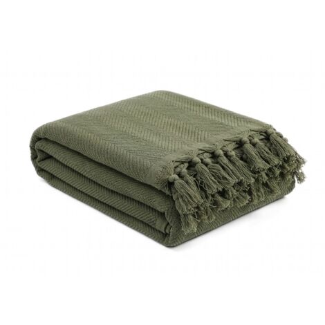 Manta de piqué manta de verano Pique 100% RECYCLED Khaki