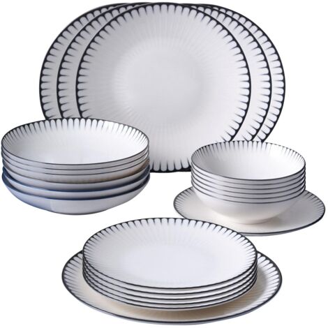 Juego de vajilla Set 100% Porcelana Multicolor