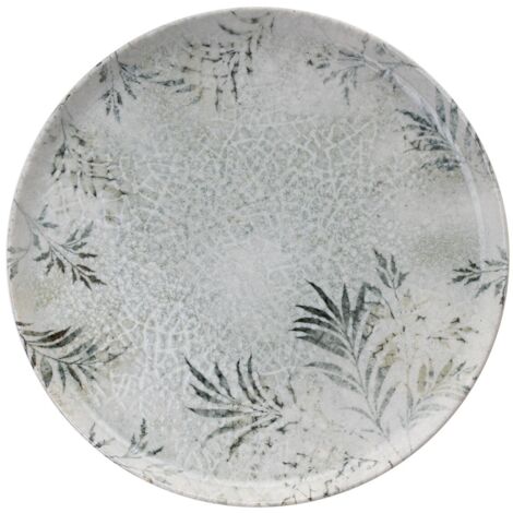 Juego de vajilla Set 100% Porcelana Blanco Antracita