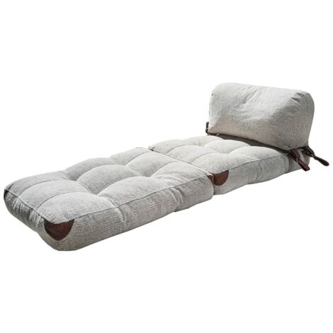 Sillón cama, sofá cama, asiento individual, cama de invitados Sofa-Bed Gris (1/4)