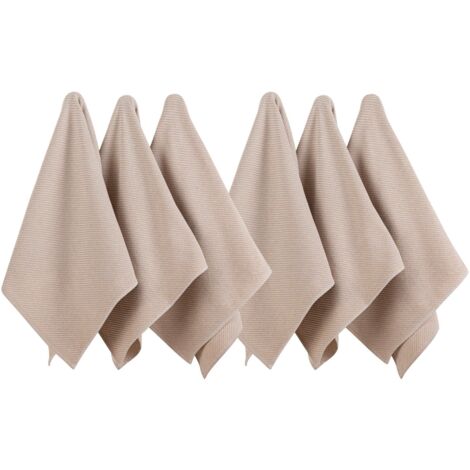 Juego de toallas de cocina Set 90% Algodón / 10% Poliéster Beige 270 gr/m² (1/2)