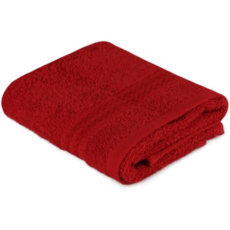 Manopla de baño Towel 100% Algodón Rojo 500 gr/m²