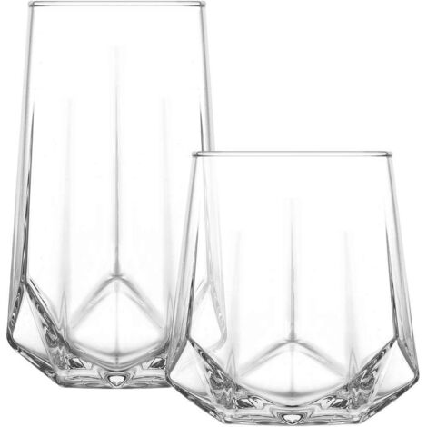 Juego de vasos para beber de cristal Set 100% Vaso para beber Transparente (1/5)
