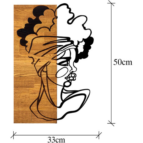 Accesorio decorativo de pared de madera Accessory Negro Light Nuez (1/5)