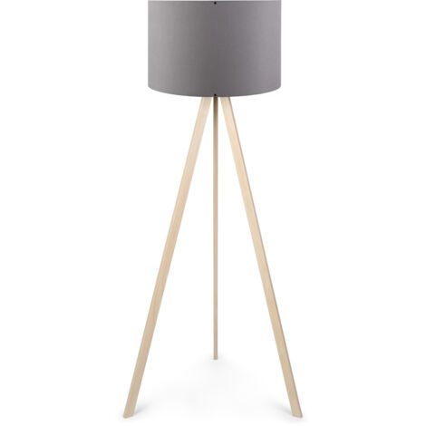Lámpara de pie, lámpara de pie, iluminación de salón. Lamp Gris Roble