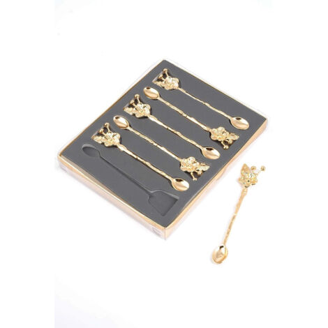 Juego de cucharas y cubiertos Set 13,5 Cmx3 Cmx0,2 Cm 100% ZAMAK Gold (1/3)