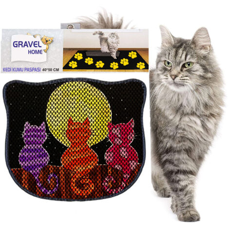 Protector de suelo para arena para gatos Mat Multicolor (1/3)