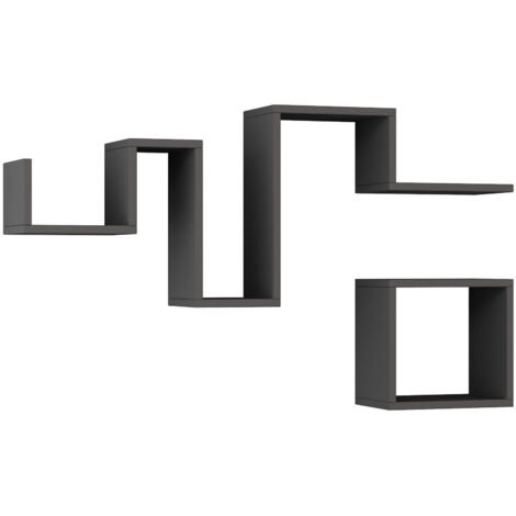 Estante de pared, estante de almacenamiento Shelf Antracita (1/3)