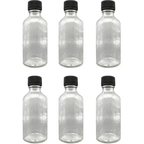 Juego de botellas de vidrio Set Transparente Negro (1/5)