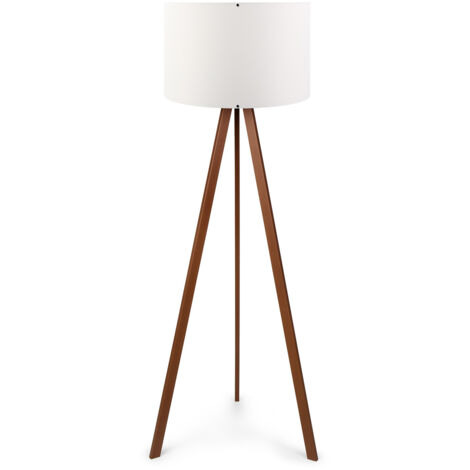Lámpara de pie, lámpara de pie, iluminación de salón. Lamp Blanco Marrón