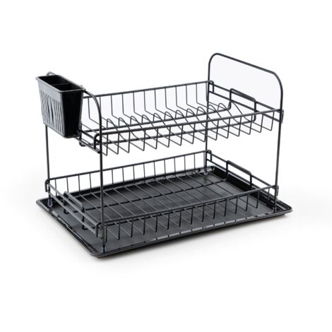 Escurreplatos, rejilla para platos Rack Negro