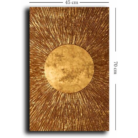 Decoración de pared con impresión en lienzo Painting Gold (1/5)